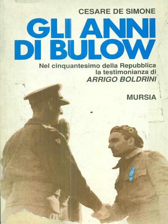 Gli  anni di Bulow - Cesare De Simone - copertina