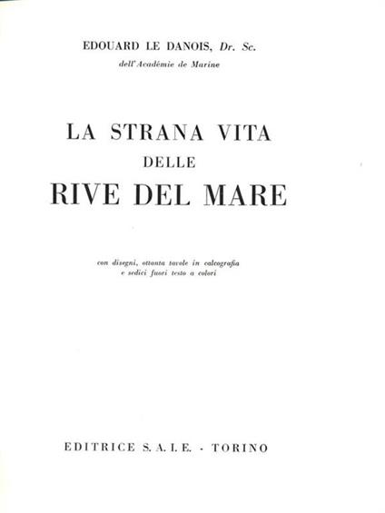 La strana vita delle rive del mare - Édouard Le Danois - copertina