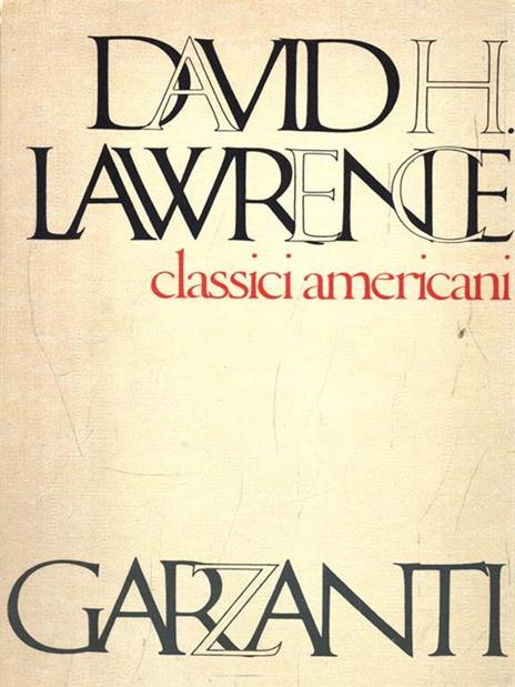 Classici americani - David Herbert Lawrence - copertina
