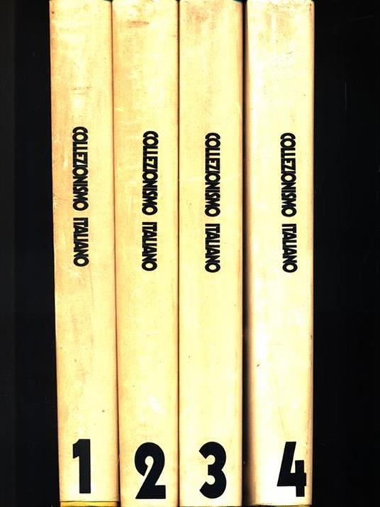 Collezionismo Italiano. 4 Volumi - copertina