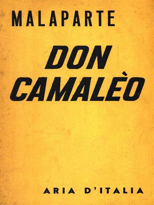 Don Camaleo - Curzio Malaparte - copertina