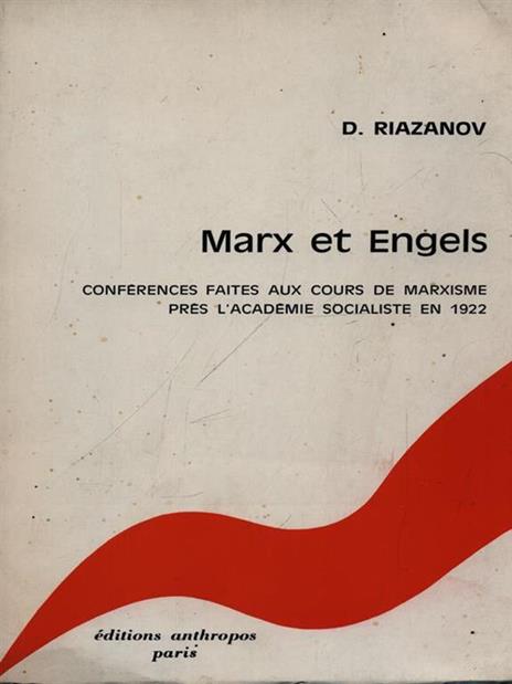 Marx et Engels - copertina