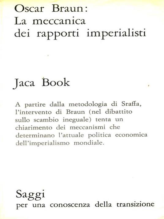 La meccanica dei rapporti imperialisti - copertina