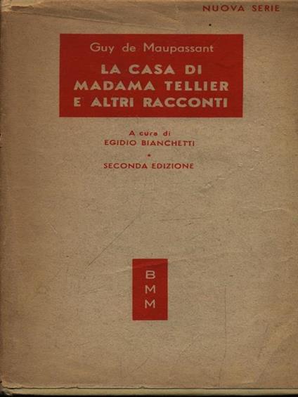 La casa di madama Tellier e latri racconti - Guy de Maupassant - copertina