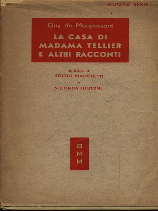 La casa di madama Tellier e latri racconti - Guy de Maupassant - copertina