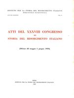 Atti del XXXVIII Congresso di Storia del Risorgimento Italiano (1959)