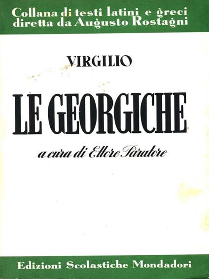 Le Georgiche. Libri I-II - Publio Virgilio Marone - copertina