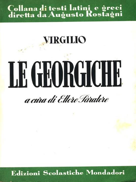 Le Georgiche. Libri I-II - Publio Virgilio Marone - copertina
