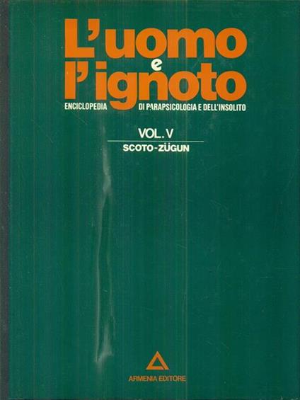 L' uomo e l'ignoto. 5vv - copertina