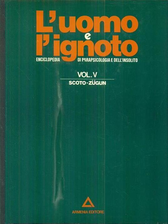 L' uomo e l'ignoto. 5vv - copertina