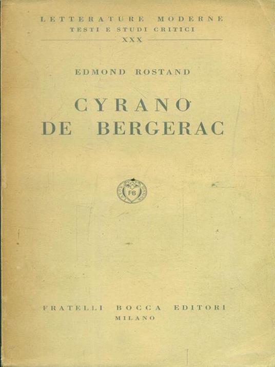 Cyrano de Bergerac - Edmond Rostand - copertina