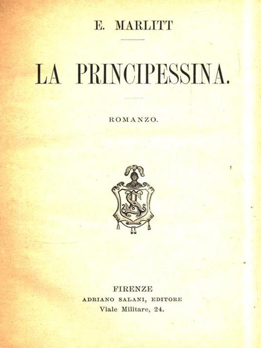 La principessina - E. Marlitt - copertina