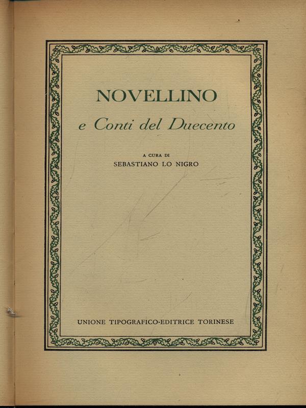 Novellino e Conti del Duecento