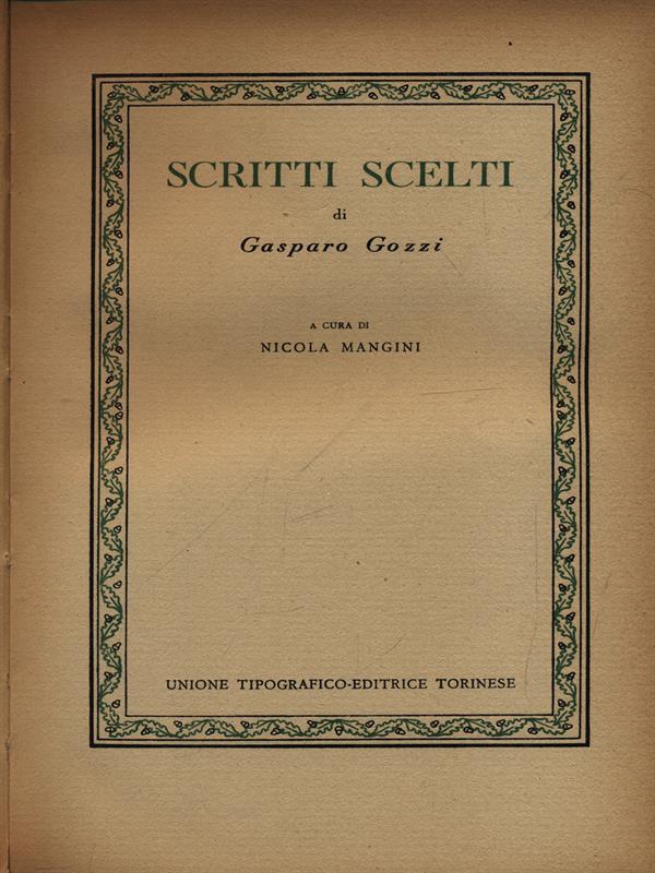 Scritti scelti