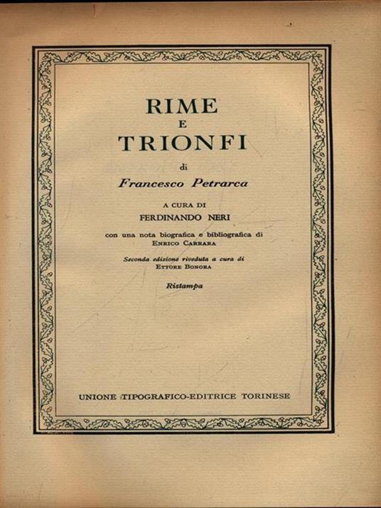 Rime e trionfi - Francesco Petrarca - 3
