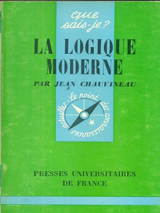 La logique moderne - copertina