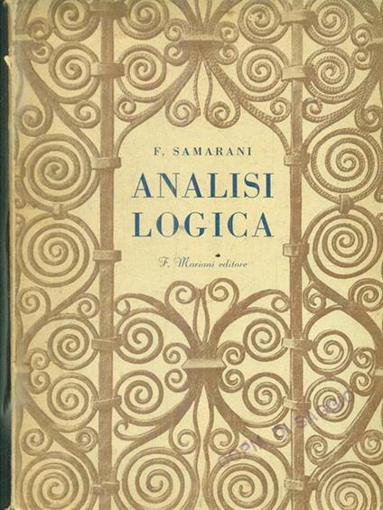 Analisi logica - copertina