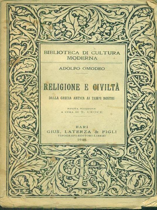 Religione e civiltà - Adolfo Omodeo - 2