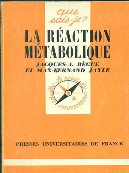 La reaction metabolique - copertina