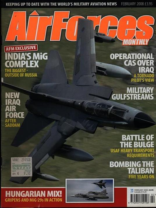 AirForces Monthly february 2008 - copertina