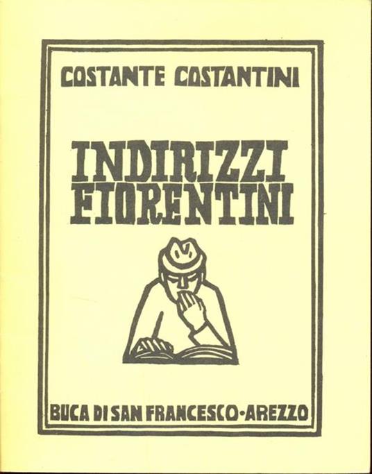 Indirizzi fiorentini - Costante Costantini - copertina