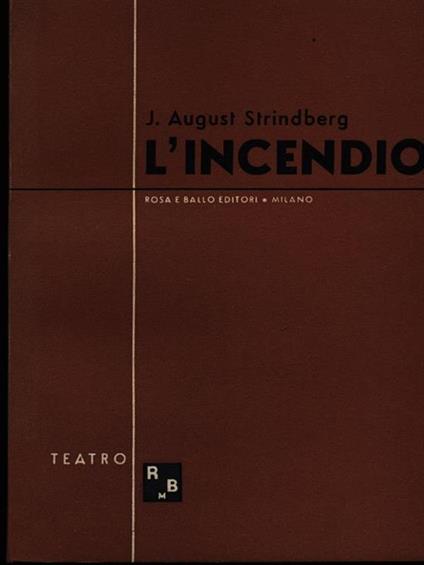 L' incendio - copertina