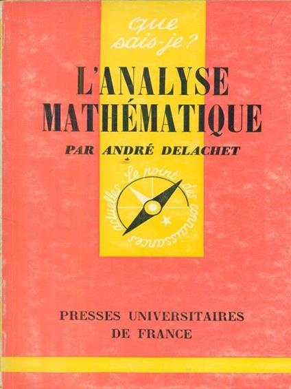 L' analyse mathematique - copertina
