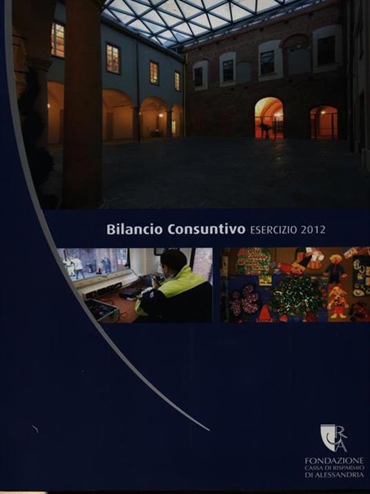 Bilancio consuntivo esercizio 2012 - copertina