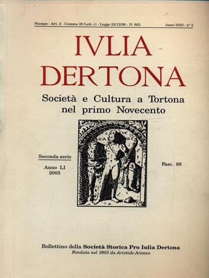 Iulia Dertoona n. 2/2003 - copertina