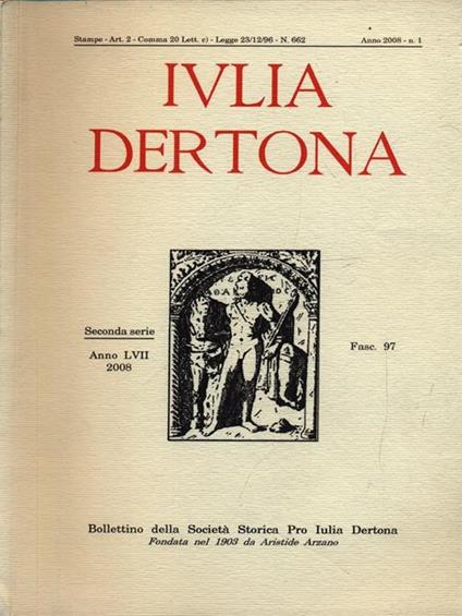 Iulia Dertona n. 1/2008 - copertina