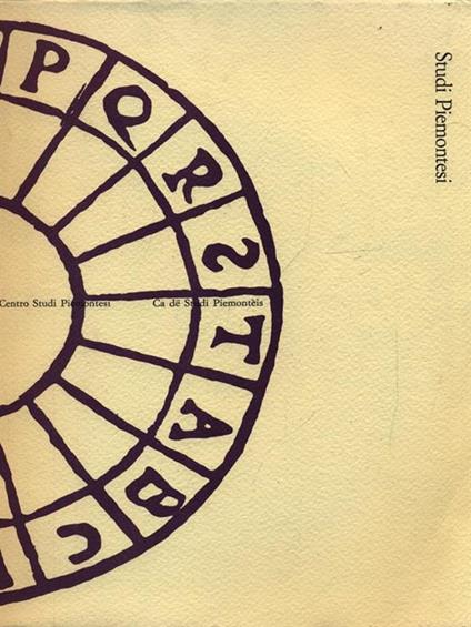 Studi Piemontesi vol. XXXI fasc. 2/2002 - copertina