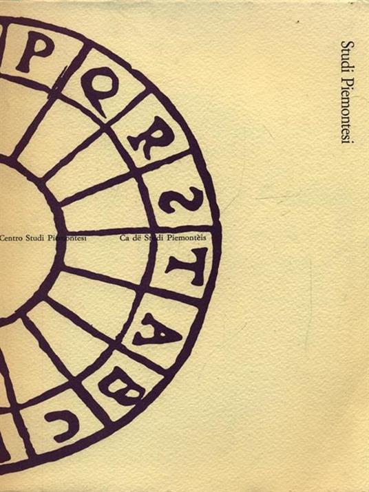 Studi Piemontesi vol. XXXI fasc. 2/2002 - copertina