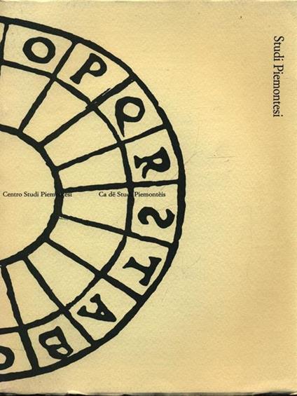 Studi Piemontesi vol. XXXV fasc. 1/2006 - copertina