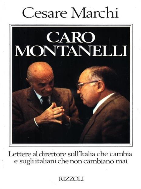 Caro Montanelli - Cesare Marchi - copertina