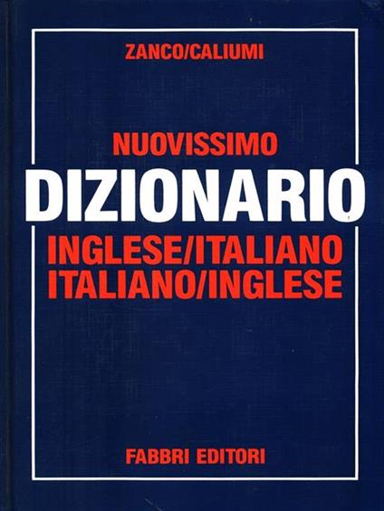 Nuovissimo dizionario - copertina