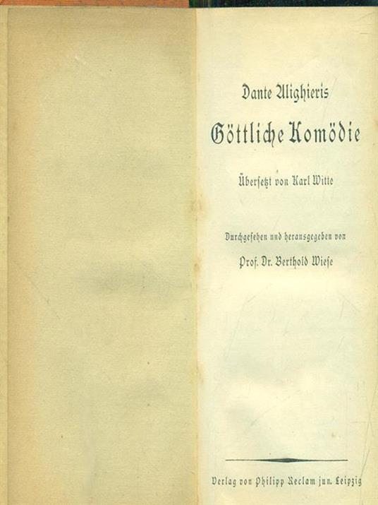 Dante Alighierìs Gottliche Komodie - Dante Alighieri - copertina