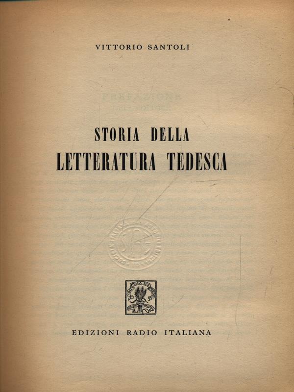 Storia della letteratura tedesca