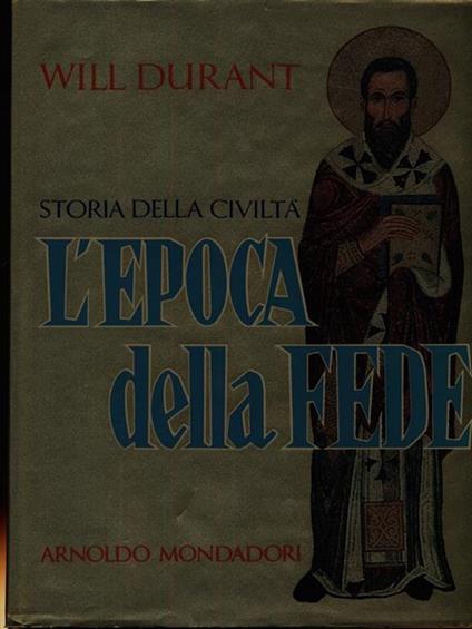 L' epopea della fede - Will Durant - copertina