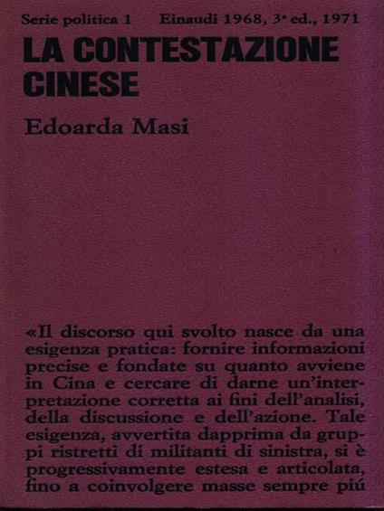 La contestazione cinese - Edoarda Masi - copertina