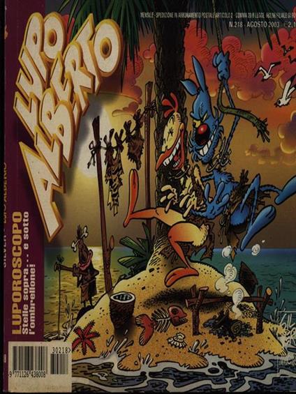 Lupo Alberto n. 218/agosto 2003 - copertina