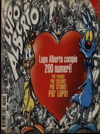 Lupo Alberto n. 200/febbraio 2002 - copertina