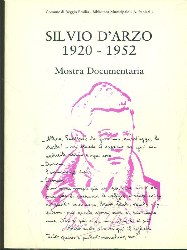 Silvio d'Arzo 1920-1952