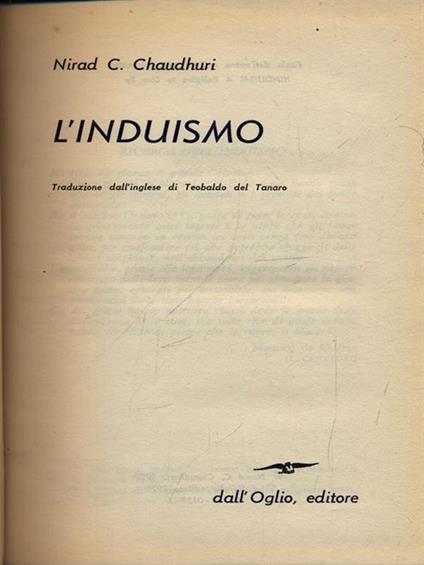 L' induismo - Nirad C. Chaudhuri - copertina