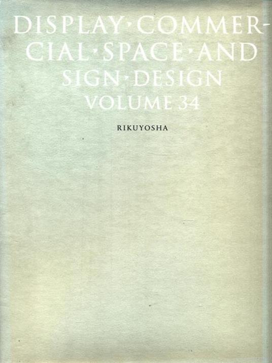 Display commercial space and sign design. Volume 34 - copertina