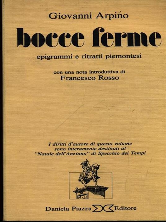 Bocce ferme - Giovanni Arpino - 3