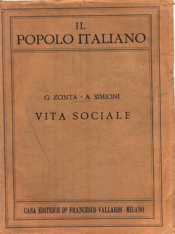 Il popolo italiano. Vita sociale