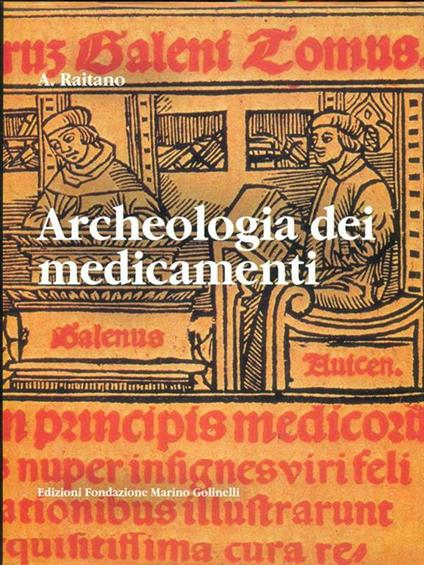 Archeologia del medicamenti - Antonino Raitano - copertina
