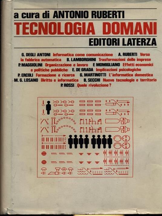 Tecnologia domani - Antonio Ruberti - copertina