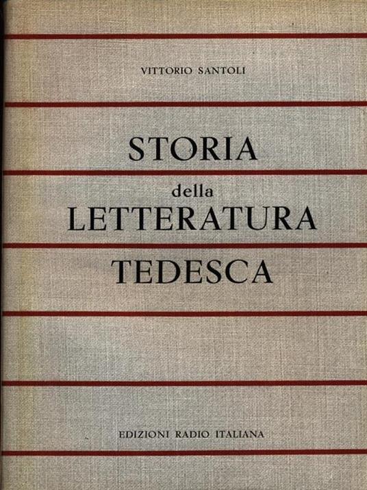Storia della letteratura tedesca - Vittorio Santoli - copertina
