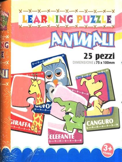 Learning puzzle 1. Animali - copertina